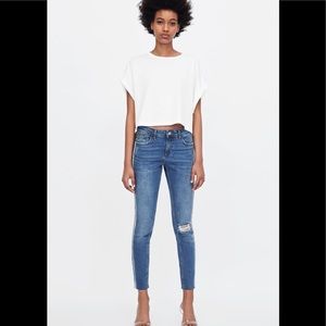 sequin side stripe jeans